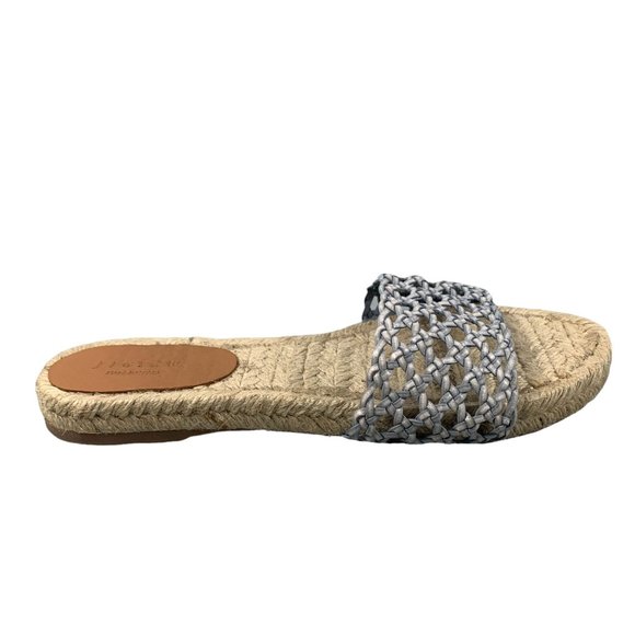 Women's Jigsaw Sila Woven Espadrille Slider Flat Sandals in Navy Size 40 / 9 - Picture 6 of 11